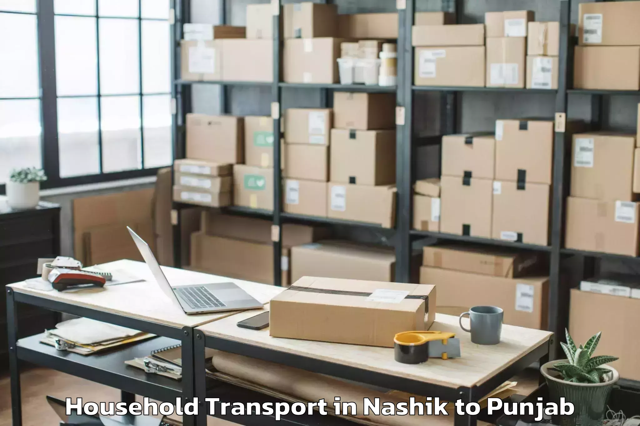 Leading Nashik to Gidderbaha Household Transport Provider